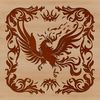 Mythical Phoenix Rises A majestic mythical creature rises from the ashes, depicted in vector form.