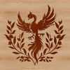 Regal Phoenix Vector Graphic A mythical creature with regal plumage and fiery spirit, designed as a vector graphic.