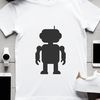 A futuristic robot design in vector format, ideal for cutting machines and DIY projects.