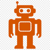 Sci-fi robot vector graphic for commercial and personal use, designed in SVG format.