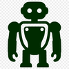 A metallic robot figurine designed in vector format, suitable for commercial and personal use.