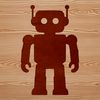 A detailed robotic design made using scalable SVG technology.