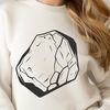 Nature's Texture A detailed SVG design element featuring a rock shape.