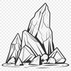 Vector Rock Illustration in Various Styles A simple vector illustration of a rock in various styles.