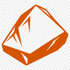 Beautiful Rock Illustration A 2D illustration of a rock, suitable for vector art and cutting machine designs.