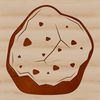 Rock Illustration in Vector Format A 2D representation of a rock in SVG format, ideal for use in digital designs.