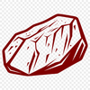 Detailed SVG Rock Art A detailed illustration of a rock in various dimensions and shapes.