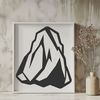 Beautiful Rock Clip Art A 2D illustration of a rock, suitable for vector art designs and cutting machine stencils.