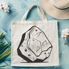 Textured Rock Illustration A detailed vector illustration of a rock with textured surface.