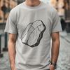 Nature's Texture - A High-Quality Rock Illustration A high-quality digital representation of a rock, suitable for various uses.