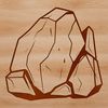 3D Rock Model for Digital Crafting An SVG graphic of a 3D rock model suitable for digital cutting machines and editing software.