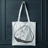 Vector illustration of a rock with detailed texture and shading.