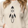 Intergalactic Transportation Illustration A futuristic vector design of a spaceship in outer space.