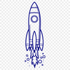 Beautiful Spaceship SVG File Download Vector design of a futuristic spaceship in space.