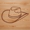 Free SVG Cowboy Hat Illustration A traditional American cowboy hat in a classic design.