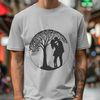 Romantic Interconnected Branches Illustration of a tree with intertwined branches, symbolizing love and connection.