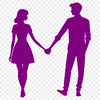 Intertwined Lovers Silhouette Vector illustration of intertwined lovers surrounded by leaves, suitable for wedding or Valentine's Day designs.