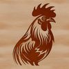 Simple Farm Animal Vector Graphic A simple illustration of a farm animal chicken in a neutral pose.