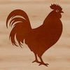 Vector Chicken Graphics A high-quality SVG image of a farm animal, specifically a rooster, perfect for graphic design projects.