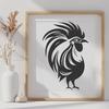 Chicken Design In SVG, PNG, PDF And DXF File Formats