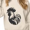 Rooster Digital Drawing In SVG File Format For Free Download