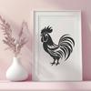 Unique Rooster In SVG & PNG