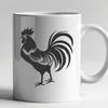 Rooster In DXFs - Free Commercial Use License