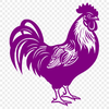 Unique Rooster In DXF - For Free Download, Commercial Use