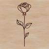 Colorful Rose Clip Art A detailed illustration of a rose flower in various colors, suitable for graphic design and crafting projects.