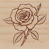 Vector Rose Design A detailed illustration of a rose in vector format, suitable for digital art and printing.