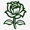 Stunning Rose In SVG For Free Download