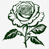 Free Rose PNG - For Laser Project