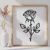 Flower Decal In SVG File Format For Free Download