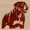 Beautiful Rottweiler Breed Dog Vector Graphic A Rottweiler breed dog in a vector format.