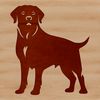 Rottweiler Breed Icon in Vector Format A standing Rottweiler dog breed in a vector format.