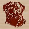 Rottweiler Dog Breed Vector Illustration Close-up vector art of a Rottweiler breed dog.