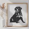 Free Rottweiler In SVG, PNG, PDF And DXF File Formats - Free