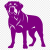 Creative Standing Rottweiler In DXF - Commercial Use