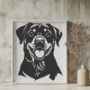 Unique Rottweiler Printable Image - Free SVG