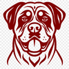 Rottweiler Drawing In SVG File Format For Free Download