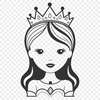 Royal Girl Character Vector Illustration Female royalty character designed as vector art for digital use.