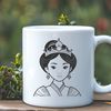 Beautiful Princess Illustration Download Female royalty character illustrated as a vector graphic.