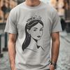 A detailed illustration of a female princess in various poses and expressions, suitable for digital design projects.