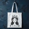 Illustrative princess character in a regal pose, created as vector art.