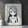 Vector Princess Design Free Download A young female royalty character designed as vector art.