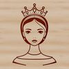 A royalty-free illustration of a young princess in a medieval-inspired outfit, suitable for digital designs.