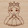 A young female princess character in a regal setting.