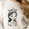 Royal Beauty Clip Art SVG princess graphic design clip art