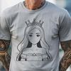 A young female princess character illustrated in vector style.
