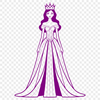 Beautiful Cartoon Princess Illustration A colorful illustration of a young female princess in a medieval setting.